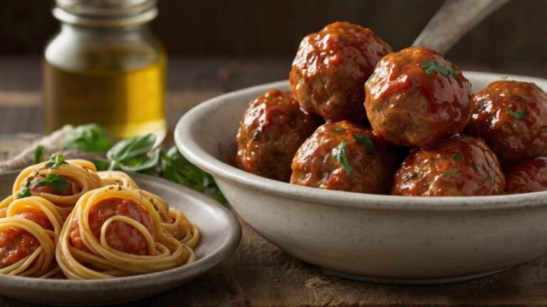 cooked perfect turkey meatballs